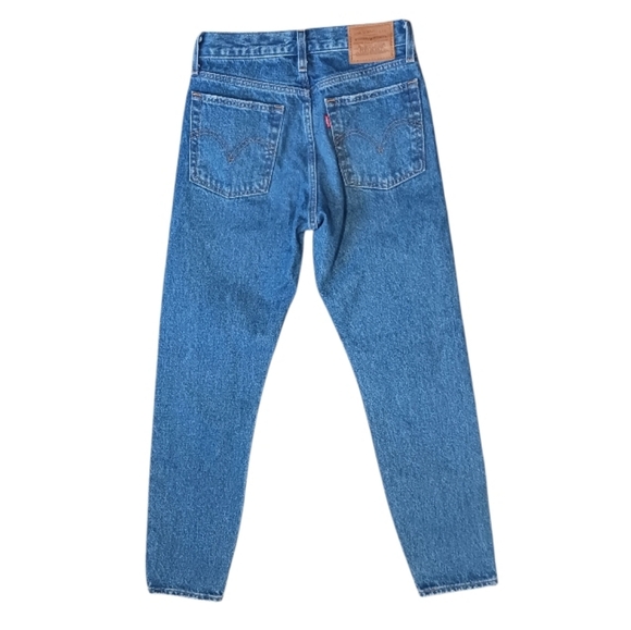 Levis Wedgie Premium Denim Straight Ankle Jeans Iconic Fit - Picture 6 of 13
